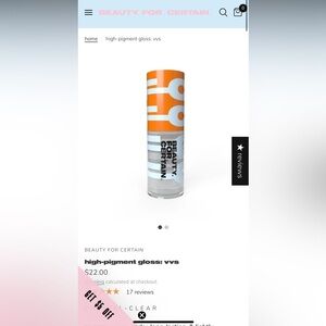 NEW Beauty‎ for Certain Lip Gloss